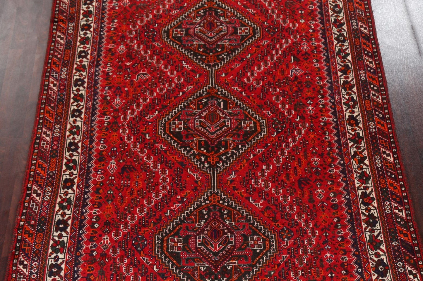 Tribal Vintage Shiraz Persian Area Rug 7x10