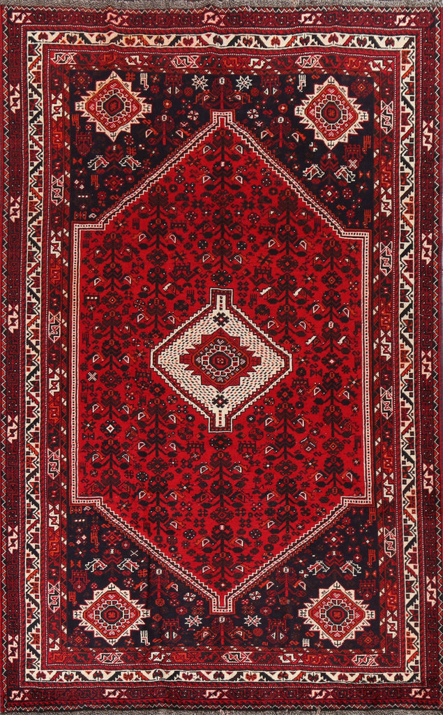 Tribal Vintage Shiraz Persian Area Rug 7x10