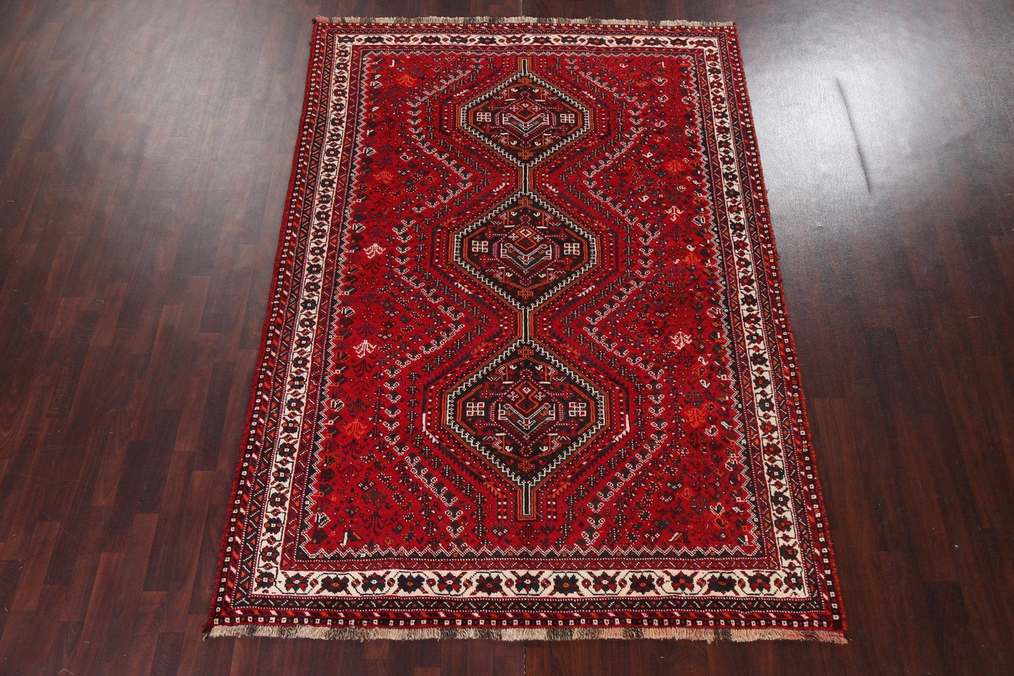 Tribal Geometric Shiraz Persian Area Rug 7x9