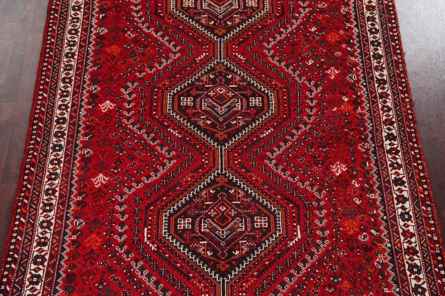 Tribal Geometric Shiraz Persian Area Rug 7x9