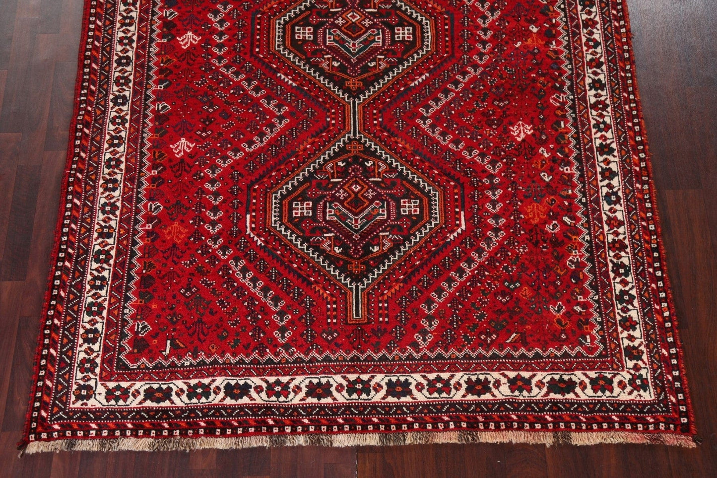 Tribal Geometric Shiraz Persian Area Rug 7x9