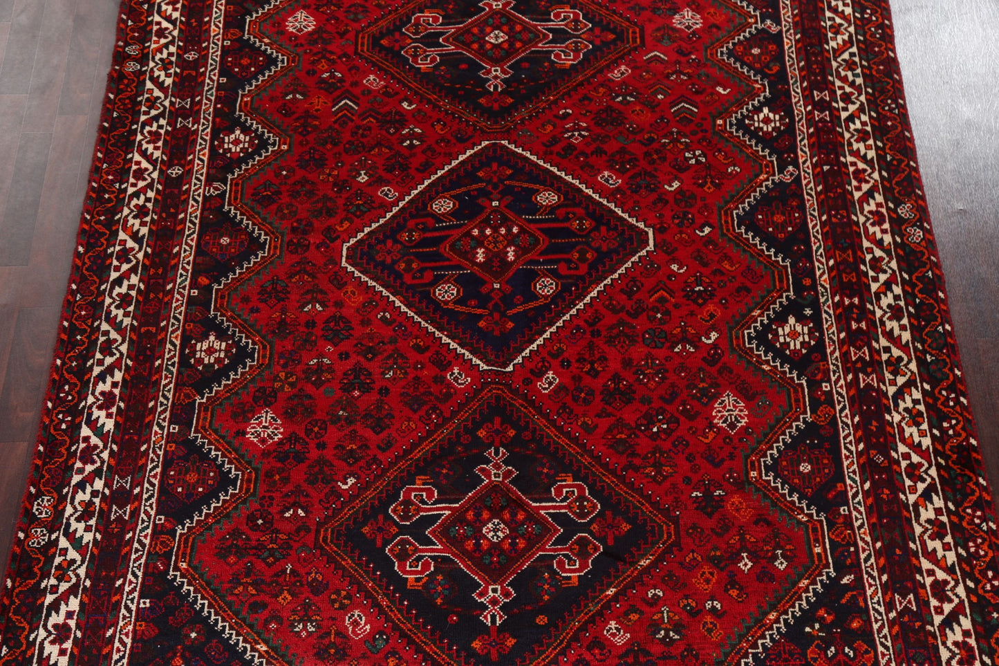 Handmade Wool Shiraz Persian Area Rug 7x10