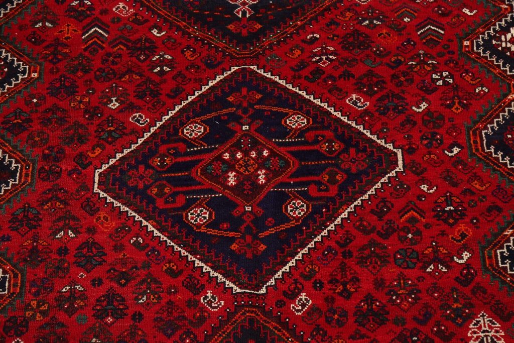 Handmade Wool Shiraz Persian Area Rug 7x10