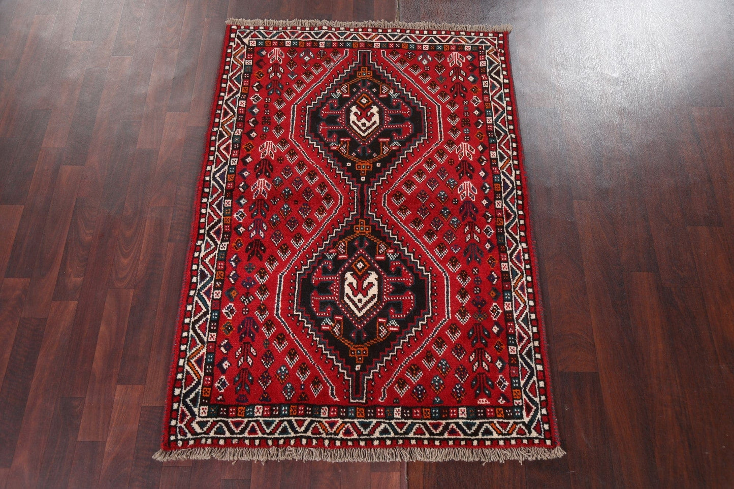 Handmade Tribal Shiraz Persian Area Rug 4x5