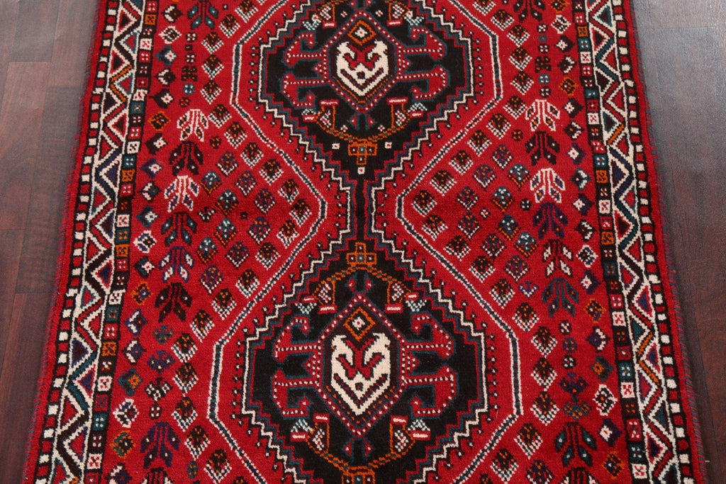 Handmade Tribal Shiraz Persian Area Rug 4x5