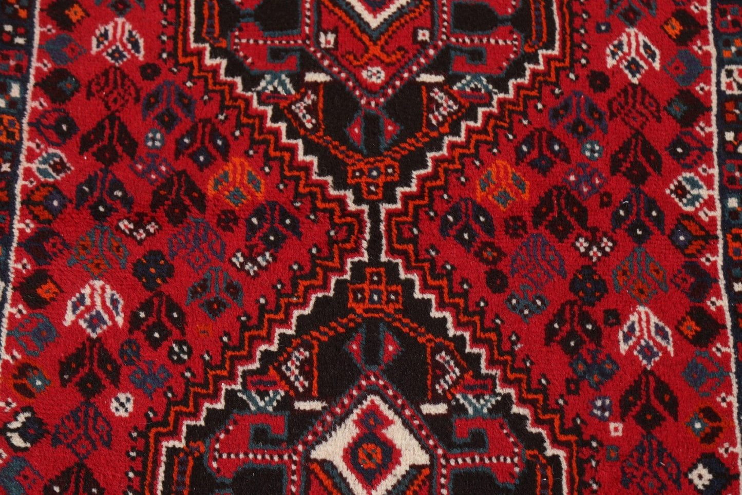 Red Vintage Shiraz Persian Area Rug 4x5