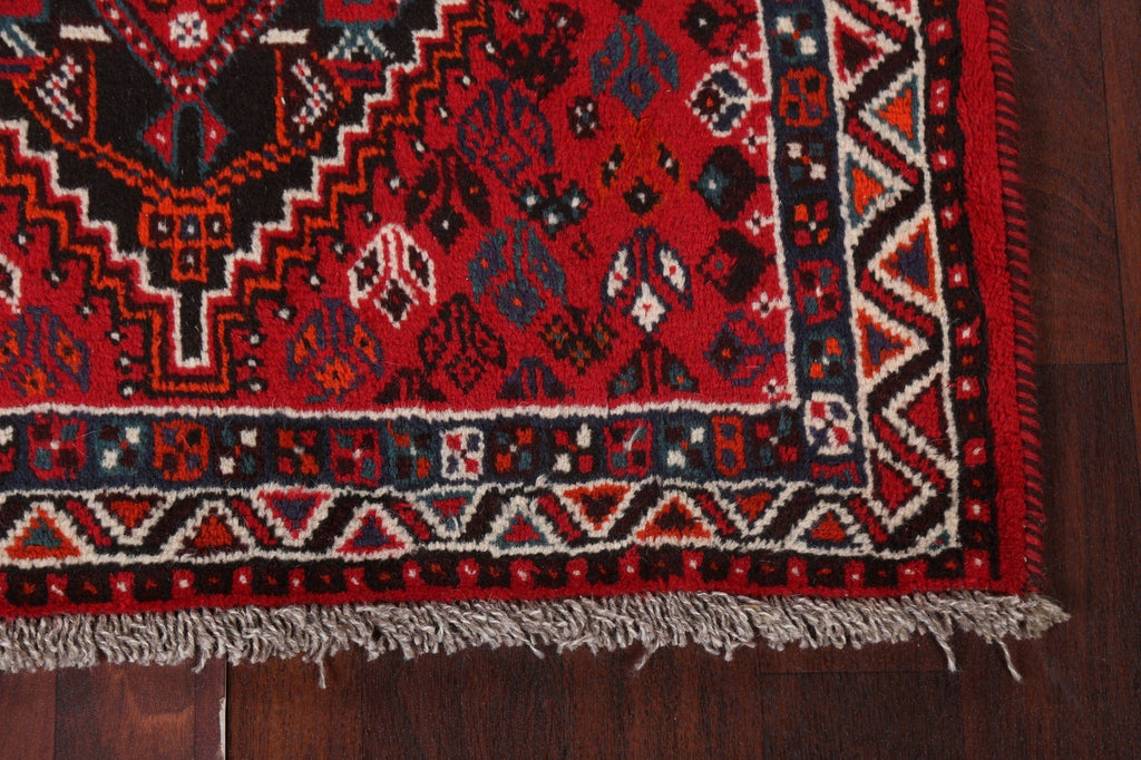 Red Vintage Shiraz Persian Area Rug 4x5