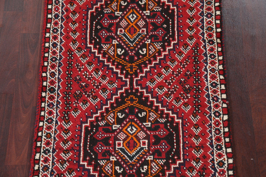 Handmade Red Shiraz Persian Wool Rug 3x4