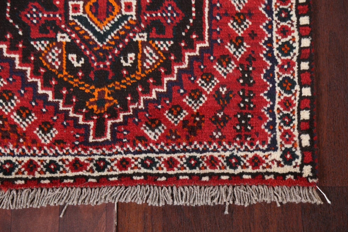 Handmade Red Shiraz Persian Wool Rug 3x4