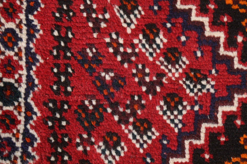 Handmade Red Shiraz Persian Wool Rug 3x4