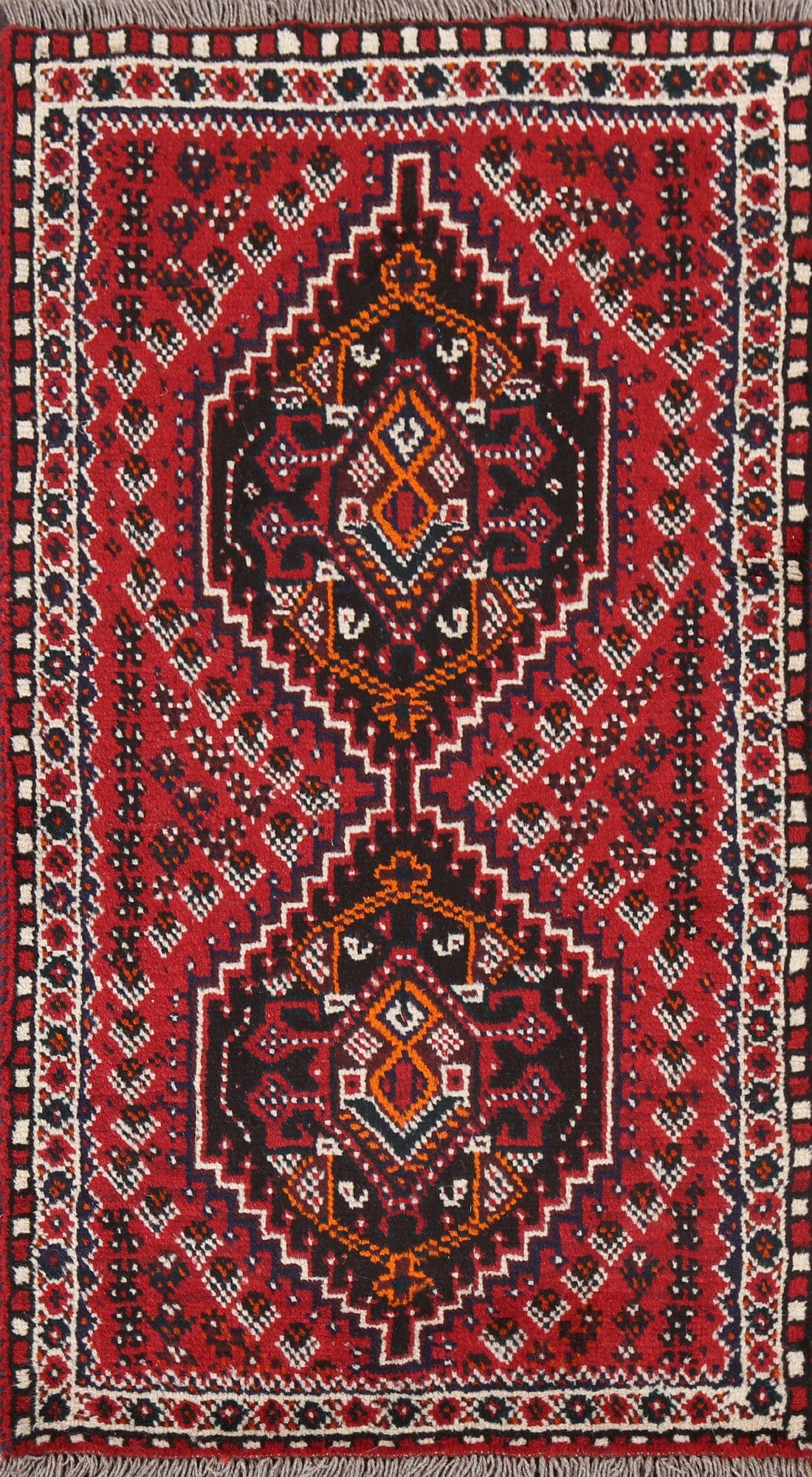 Handmade Red Shiraz Persian Wool Rug 3x4