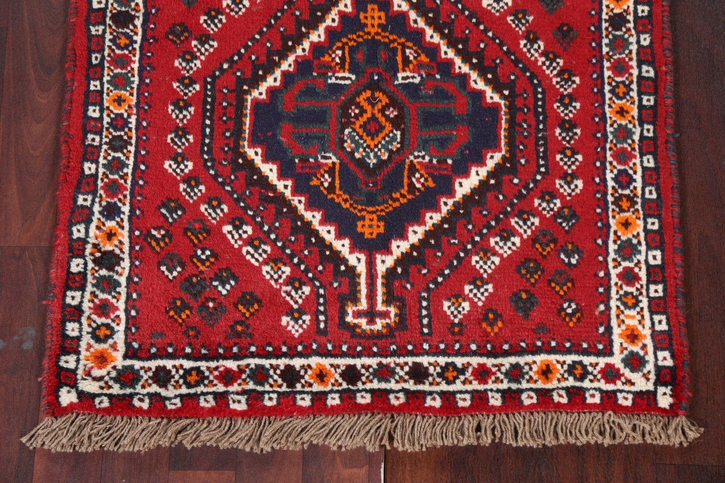 Red Wool Shiraz Persian Handmade Rug 3x4