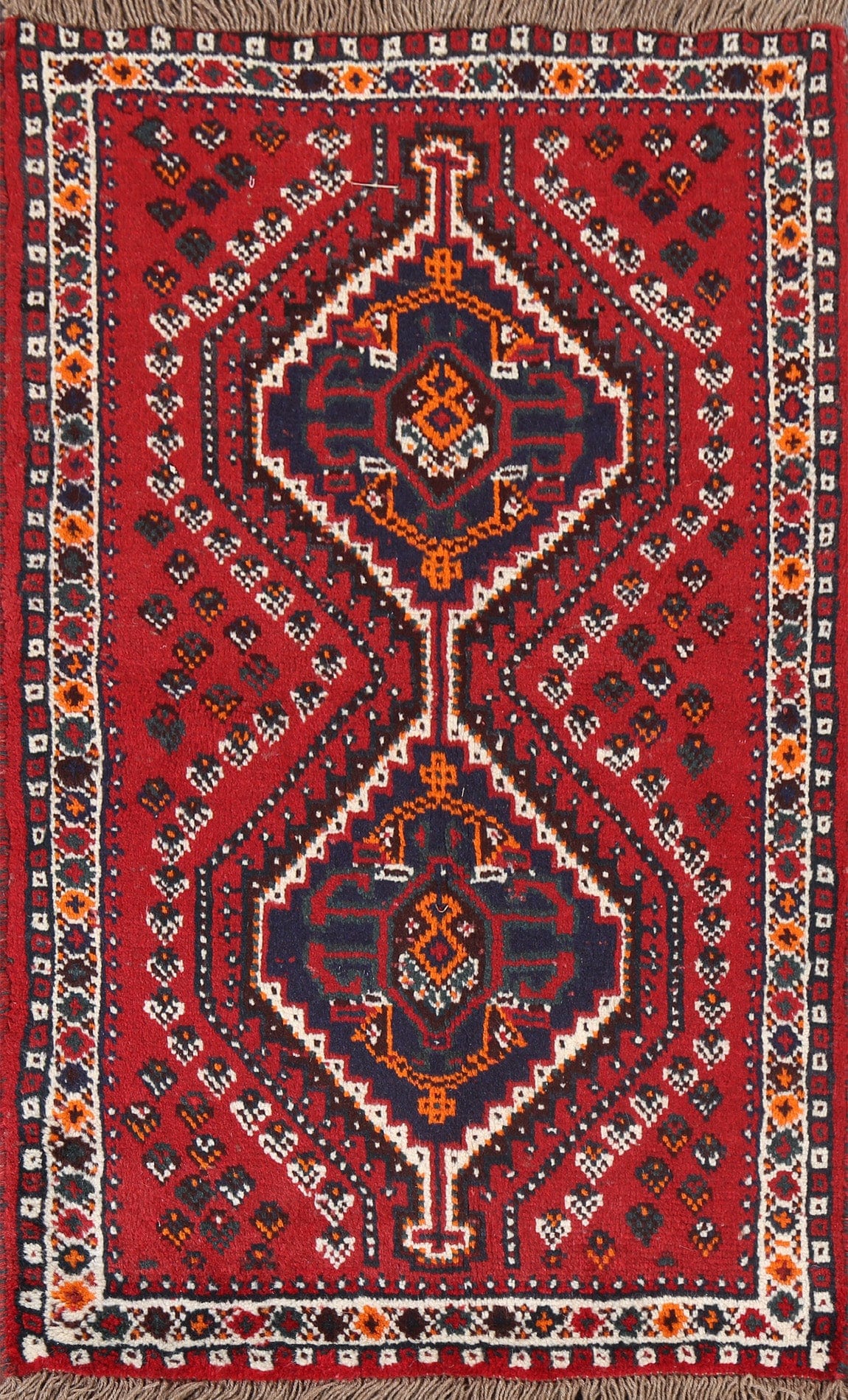 Red Wool Shiraz Persian Handmade Rug 3x4