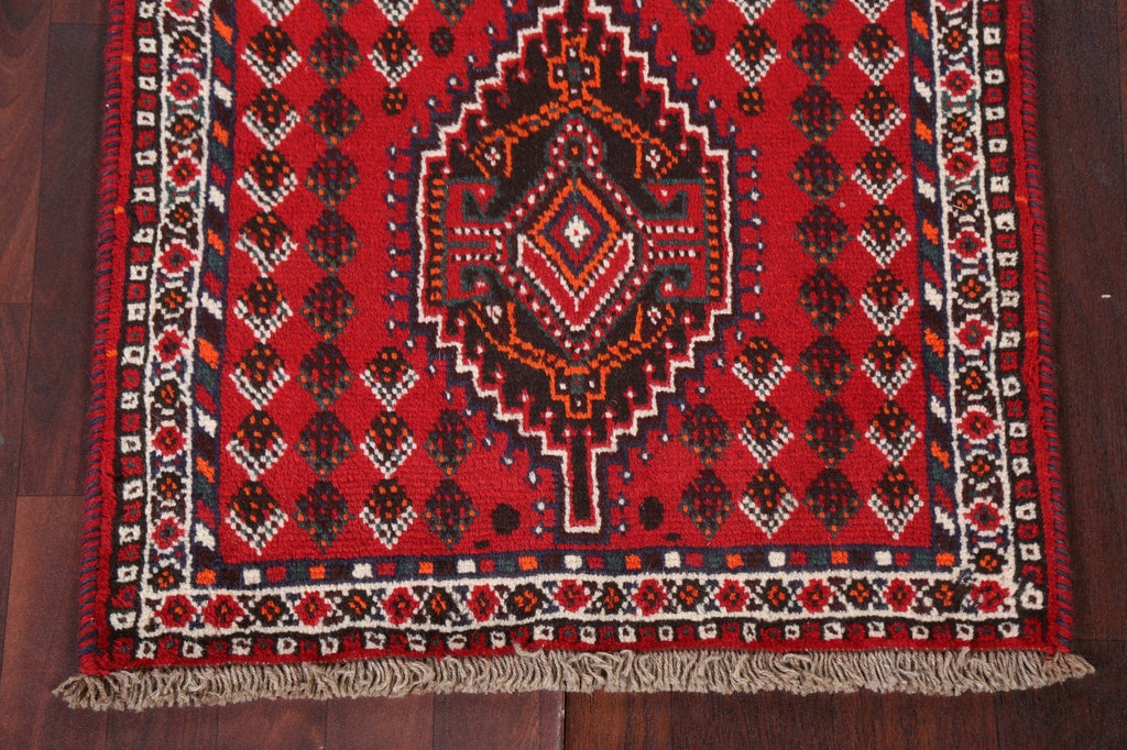 Geometric Wool Shiraz Persian Handmade Rug 3x4