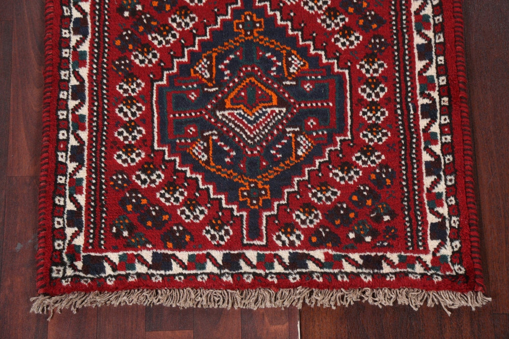 Geometric Wool Shiraz Persian Handmade Rug 3x4