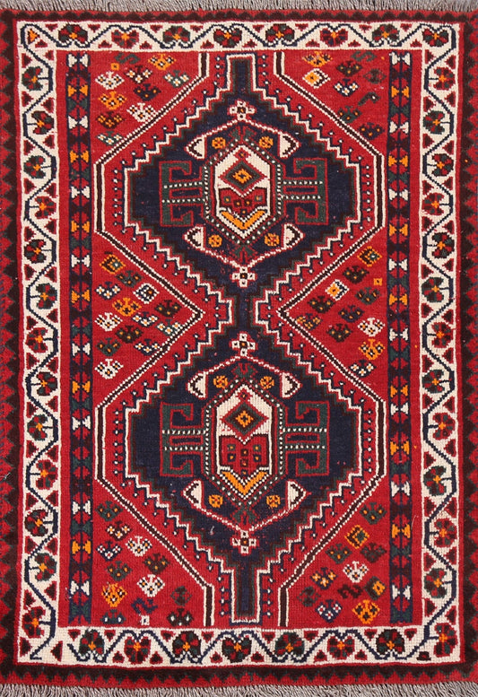 Tribal Wool Shiraz Persian Handmade Rug 3x5