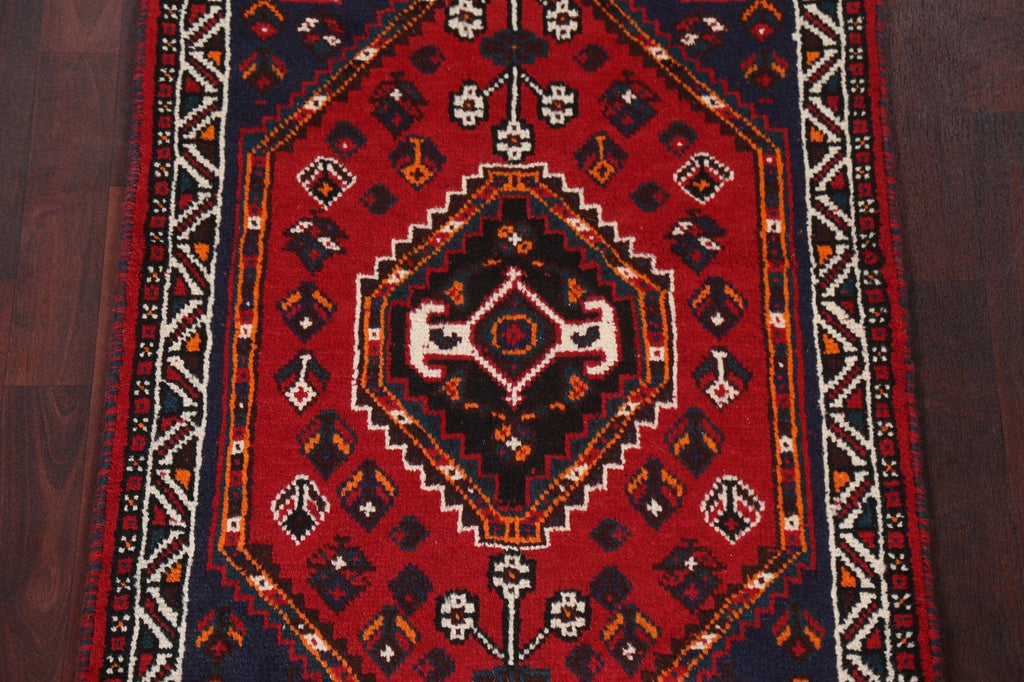 Tribal Geometric Shiraz Persian Handmade Rug 3x4