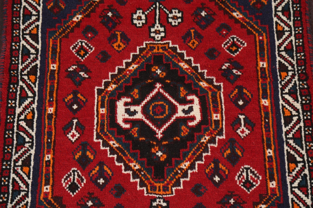 Tribal Geometric Shiraz Persian Handmade Rug 3x4