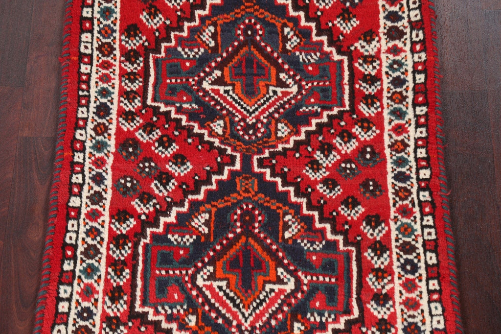 Geometric Wool Shiraz Persian Handmade Rug 3x4