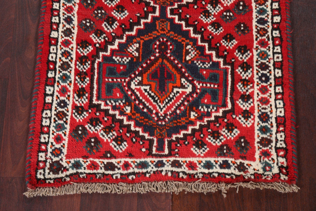 Geometric Wool Shiraz Persian Handmade Rug 3x4