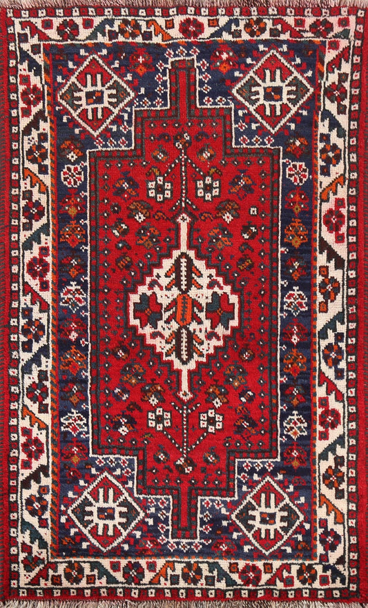 Tribal Geometric Shiraz Persian Area Rug 3x5