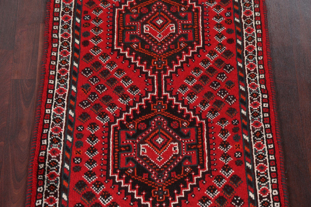 Red Wool Shiraz Persian Handmade Rug 3x4