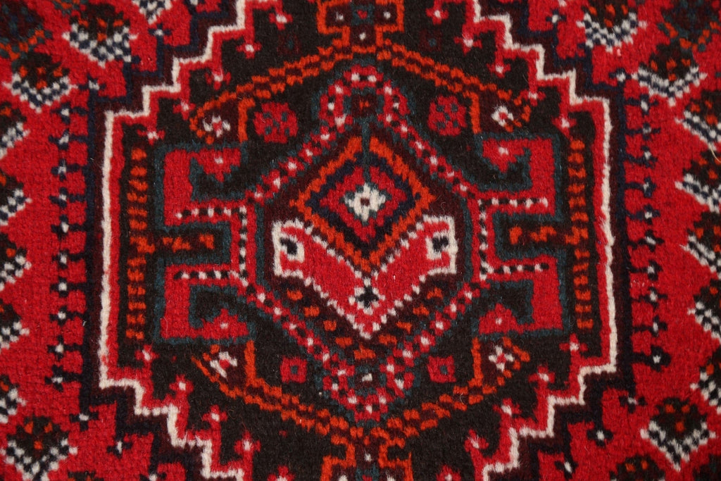 Red Wool Shiraz Persian Handmade Rug 3x4