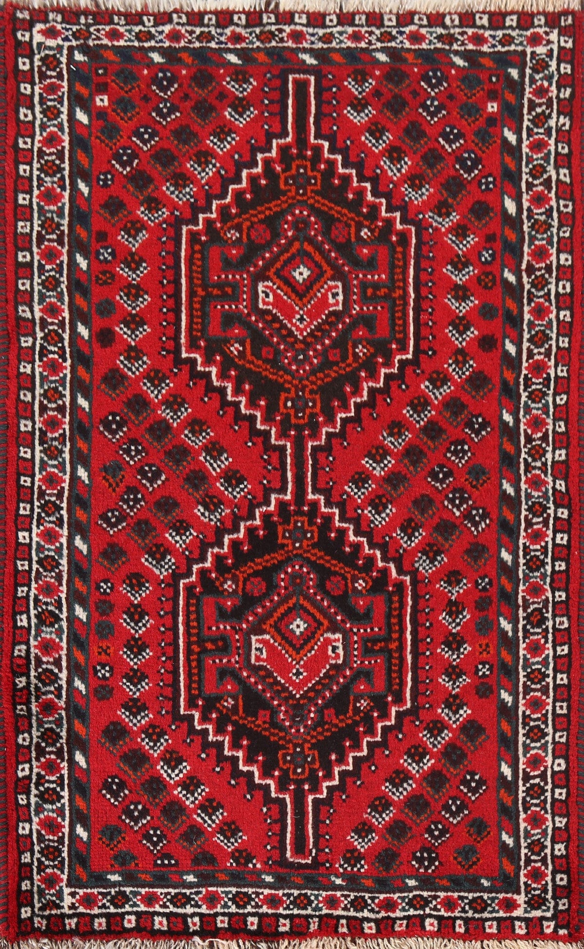 Red Wool Shiraz Persian Handmade Rug 3x4