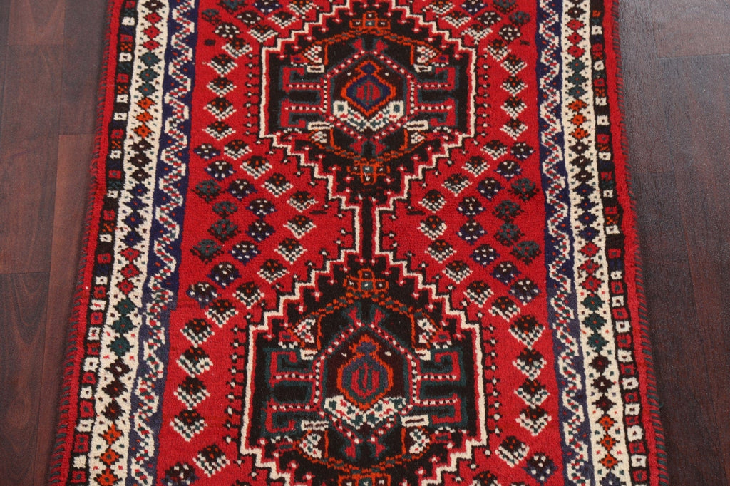 Handmade Red Shiraz Persian Wool Rug 3x4