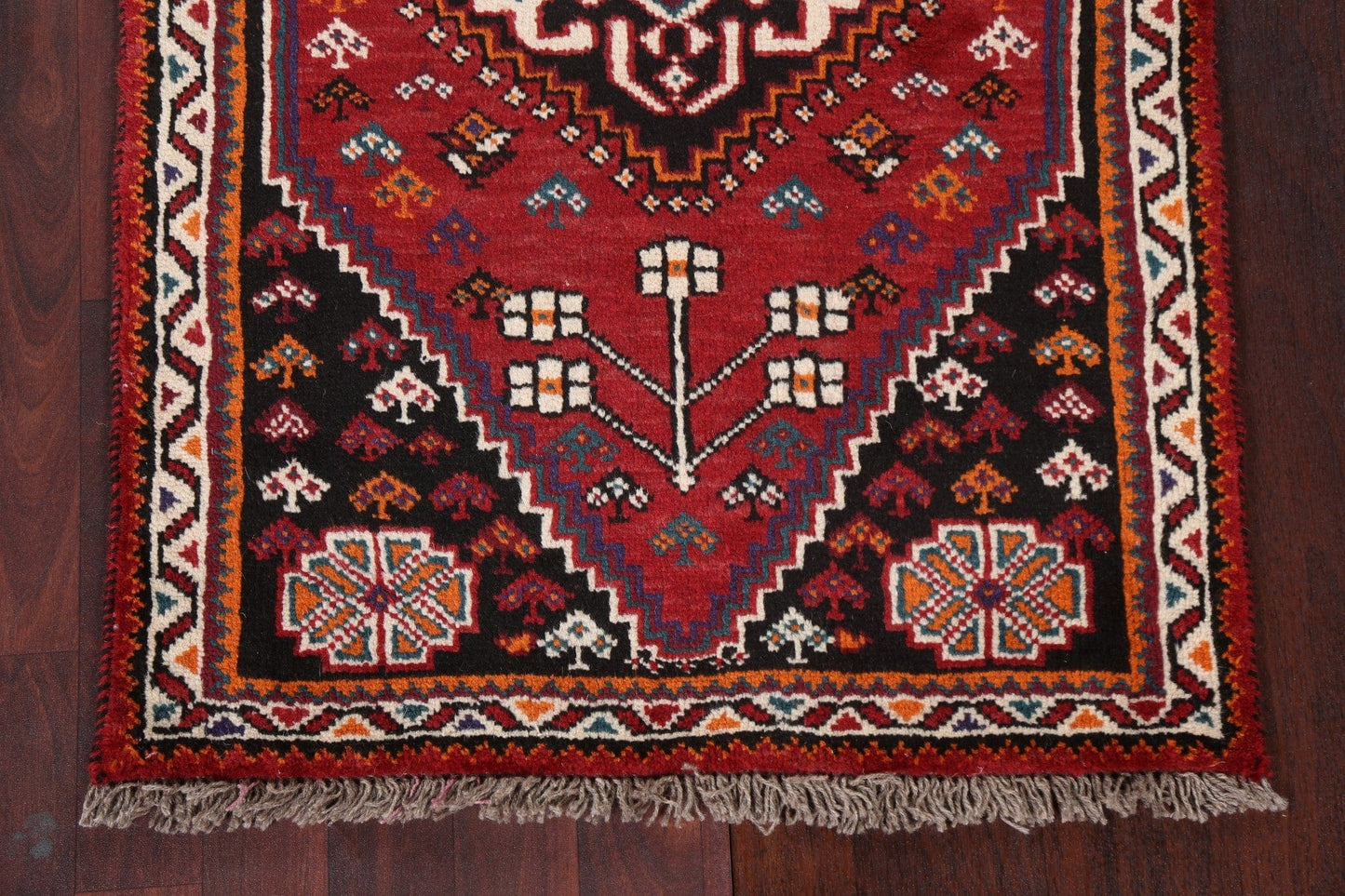 Wool Red Shiraz Persian Handmade Rug 3x4