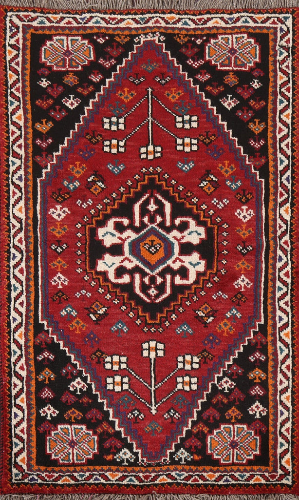 Wool Red Shiraz Persian Handmade Rug 3x4