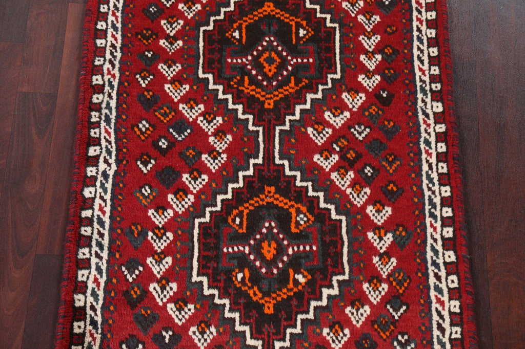 Wool Red Shiraz Persian Handmade Rug 3x4