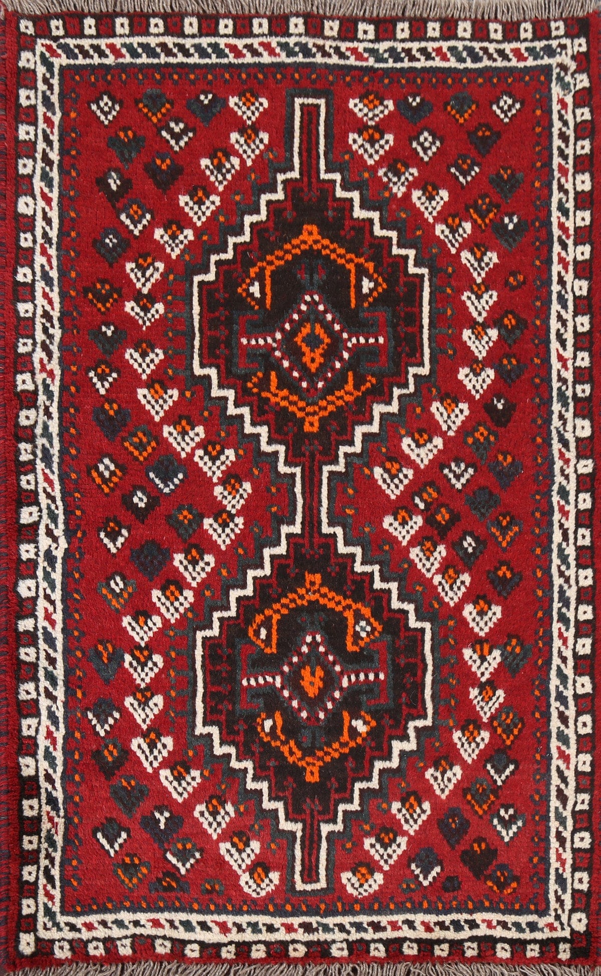 Wool Red Shiraz Persian Handmade Rug 3x4