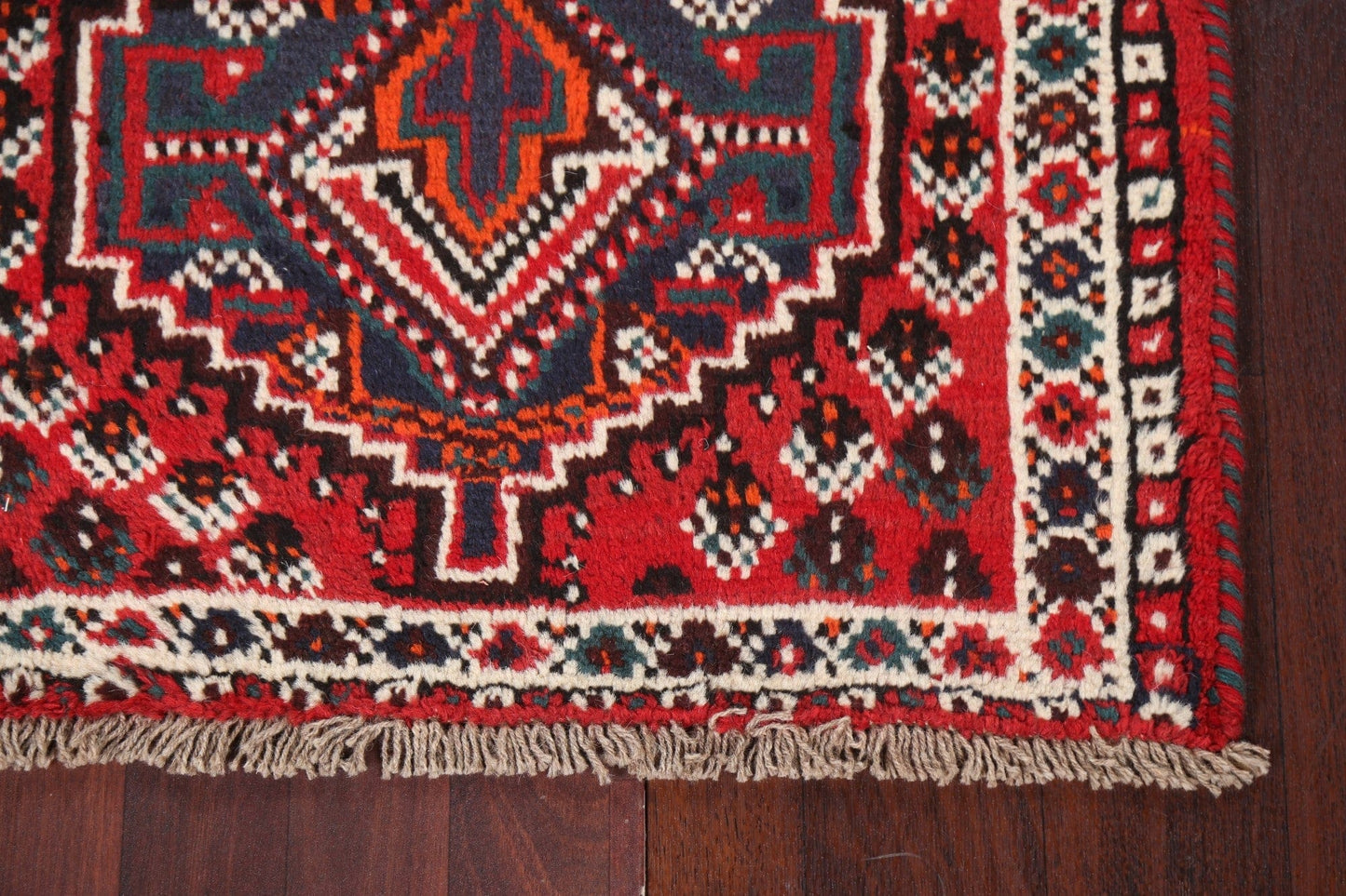 Geometric Shiraz Persian Handmade Rug 3x4