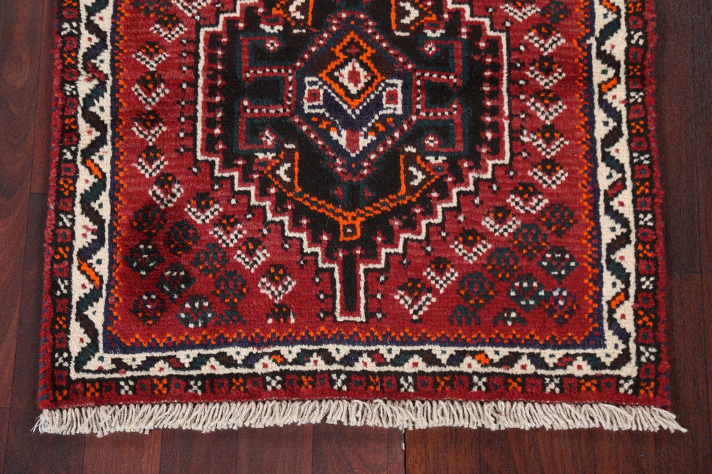 Geometric Red Shiraz Persian Wool Rug 2x4