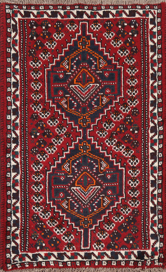 Geometric Shiraz Persian Handmade Rug 2x4