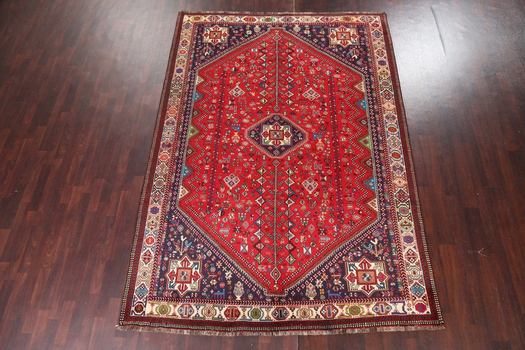 Vegetable Dye Shiraz Kashkoli Persian Area Rug 8x11