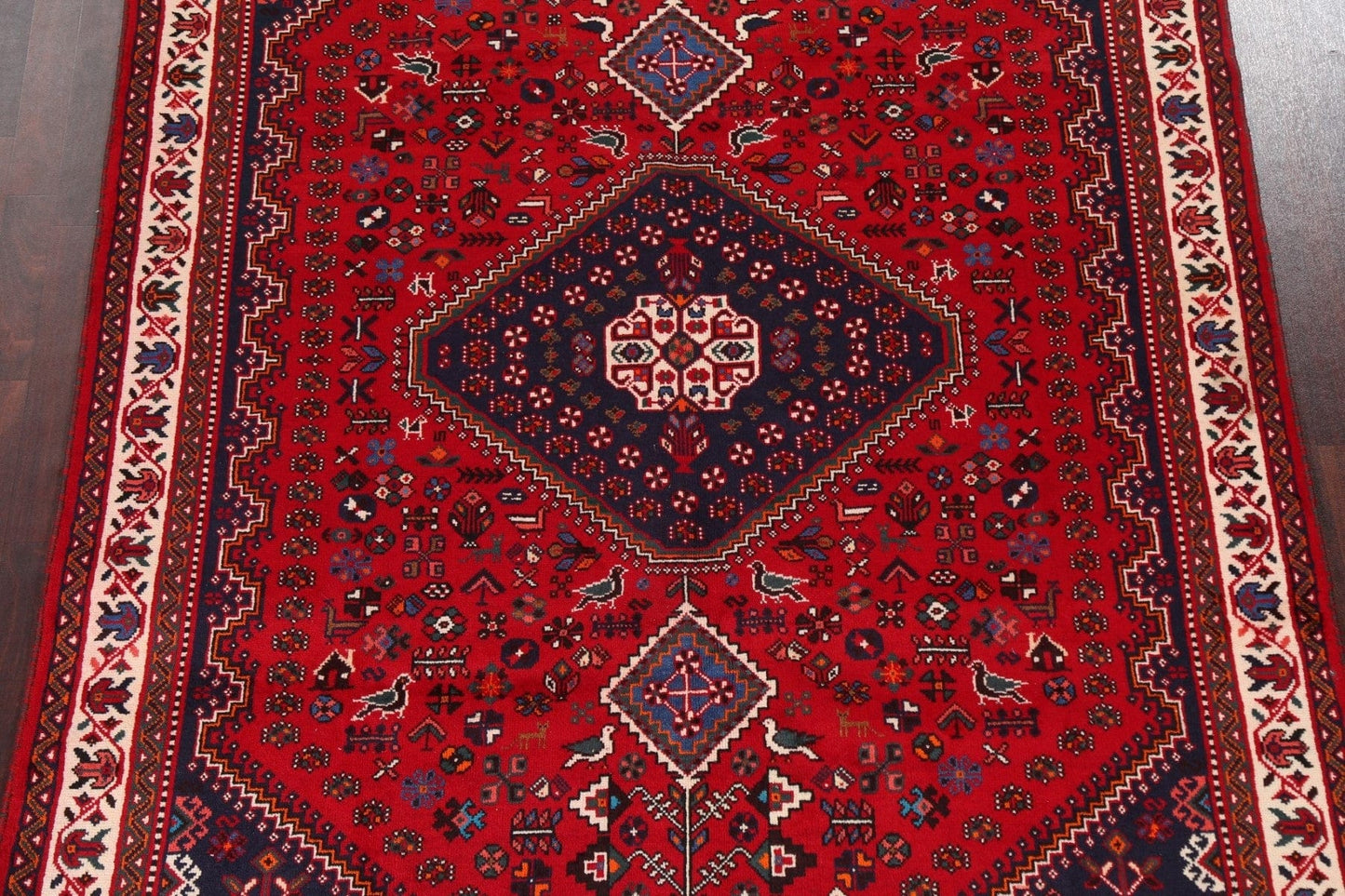 Tribal Wool Abadeh Persian Area Rug 7x10