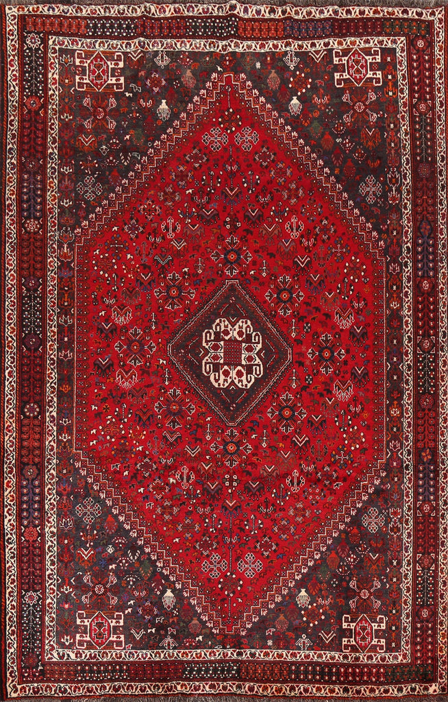 Tribal Geometric Shiraz Persian Area Rug 7x10