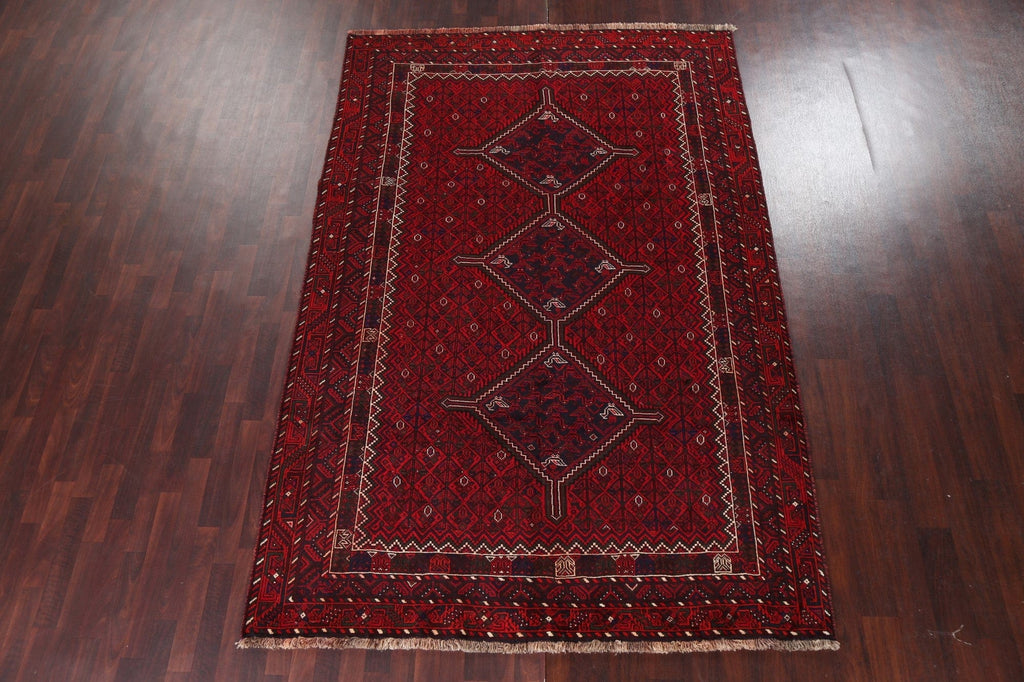 Vintage Wool Shiraz Persian Area Rug 7x10