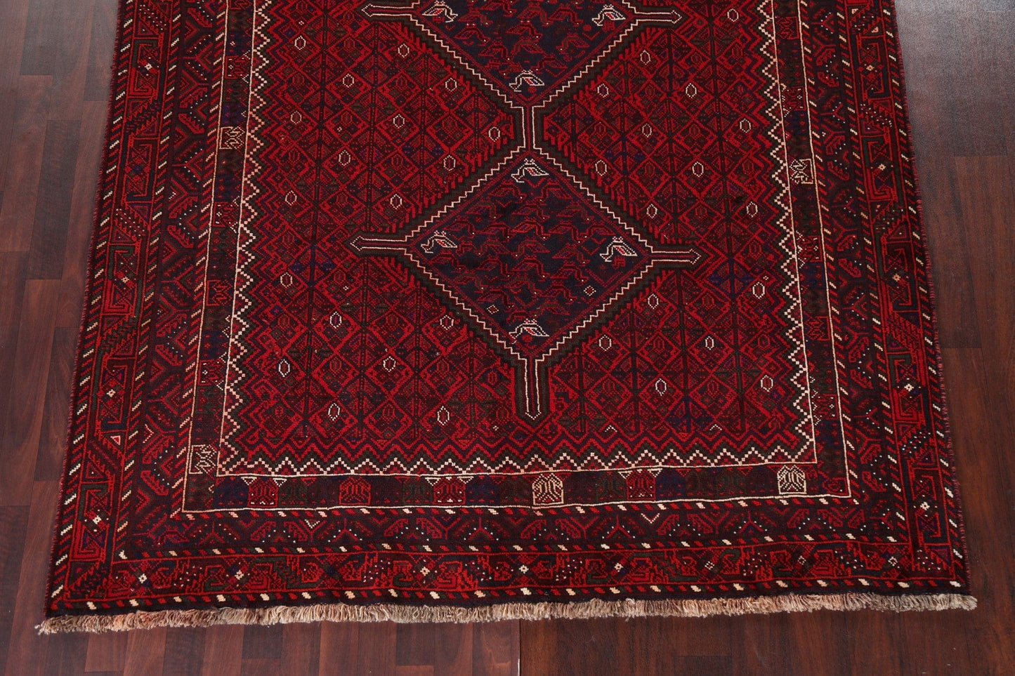 Vintage Wool Shiraz Persian Area Rug 7x10