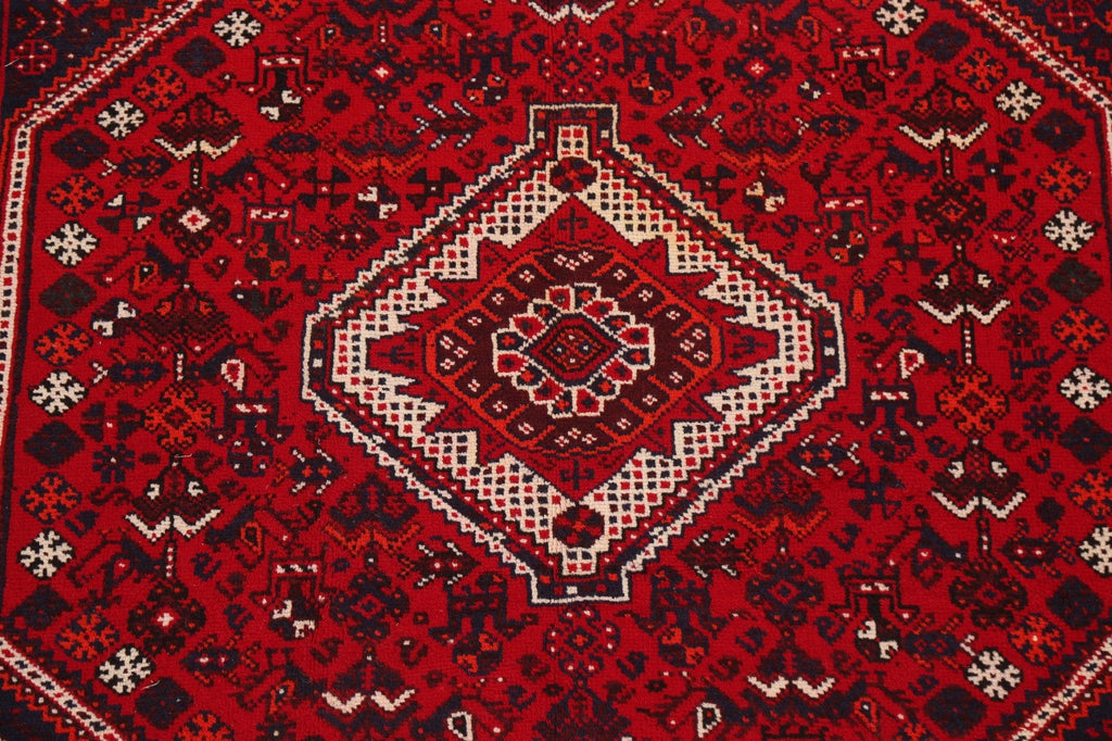 Vintage Wool Shiraz Persian Area Rug 7x10