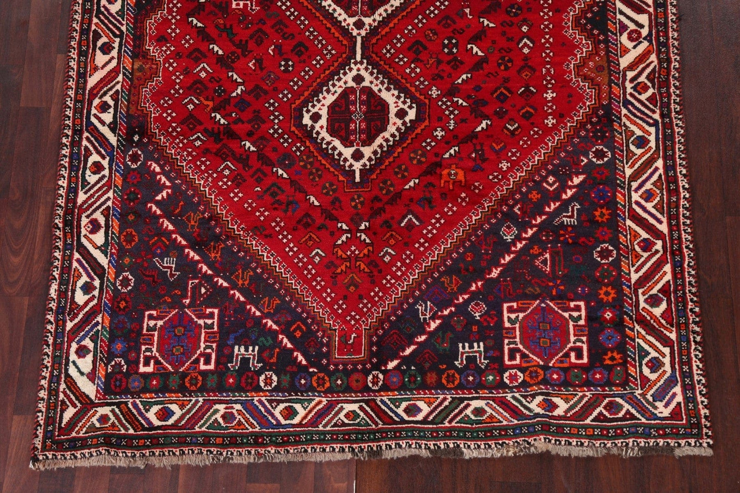 Tribal Red Shiraz Persian Area Rug 6x9