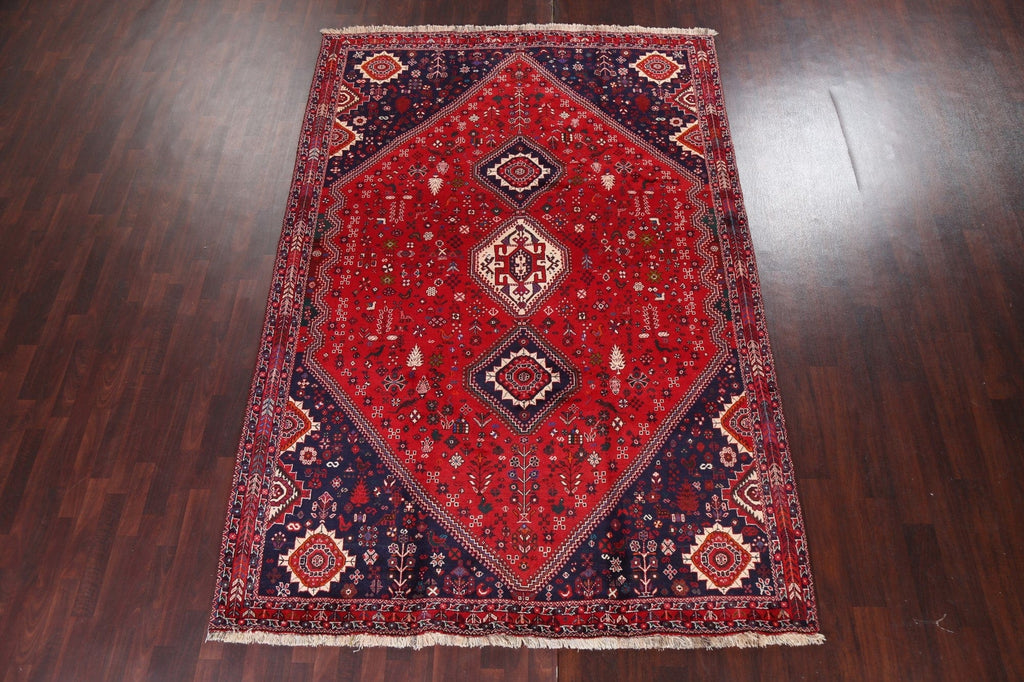 Tribal Geometric Abadeh Persian Area Rug 7x11