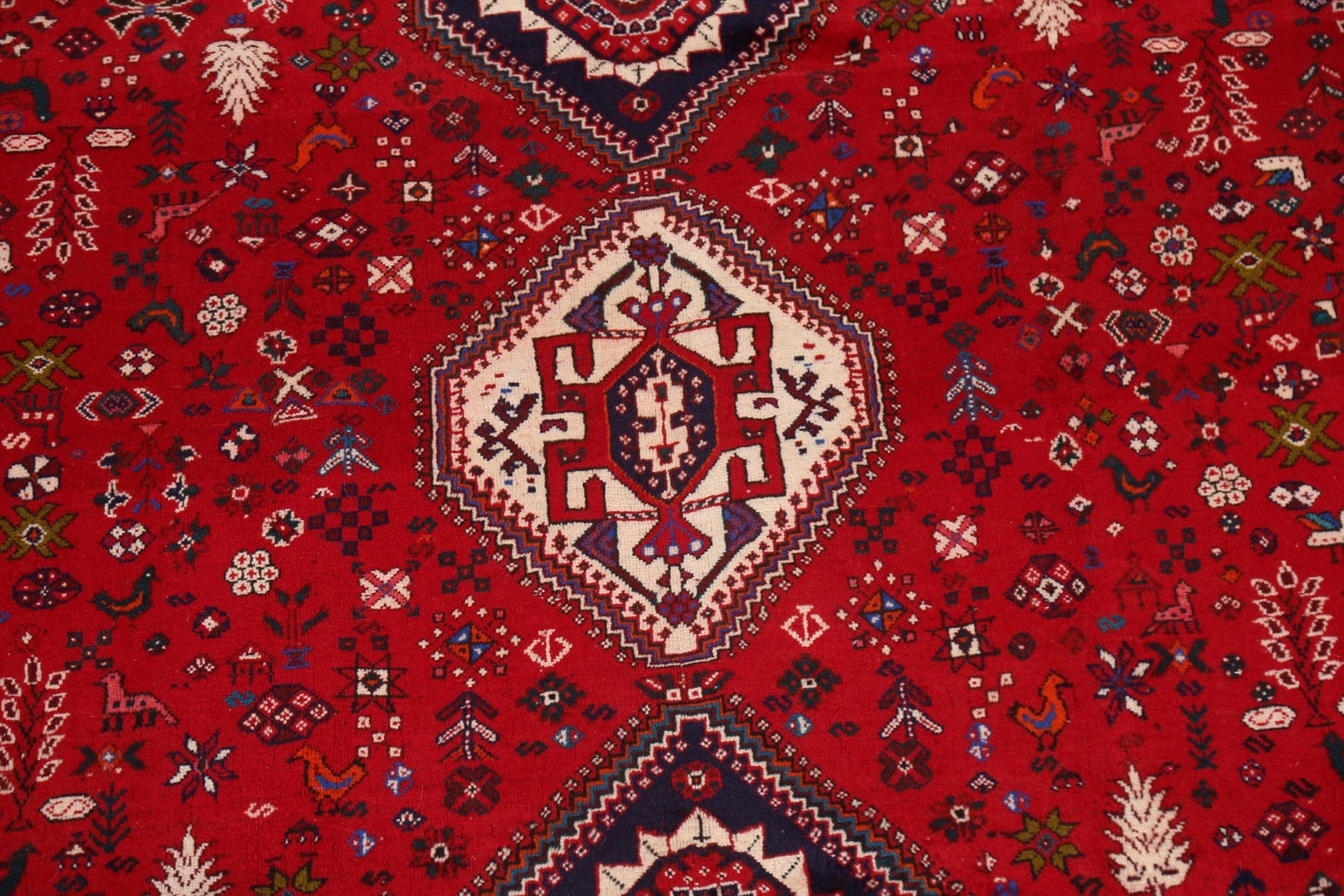 Tribal Geometric Abadeh Persian Area Rug 7x11