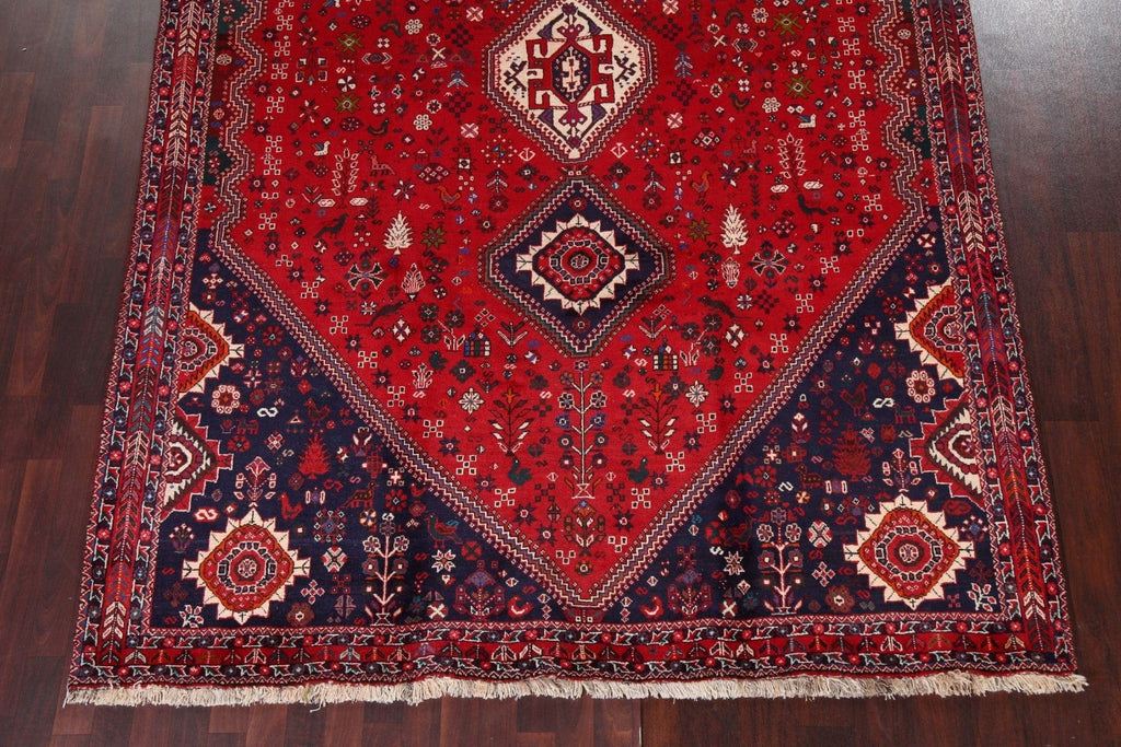 Tribal Geometric Abadeh Persian Area Rug 7x11