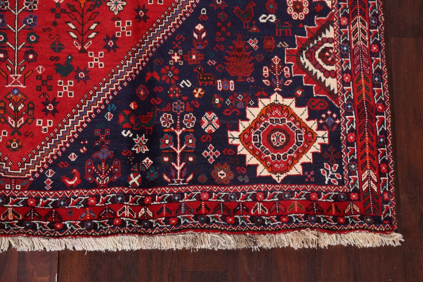 Tribal Geometric Abadeh Persian Area Rug 7x11