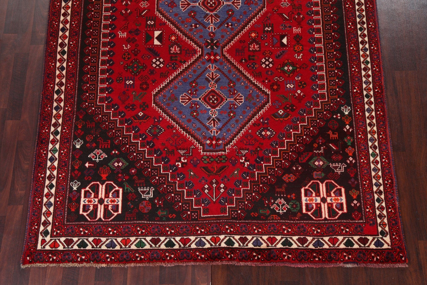 Tribal Wool Red Shiraz Persian Area Rug 7x11