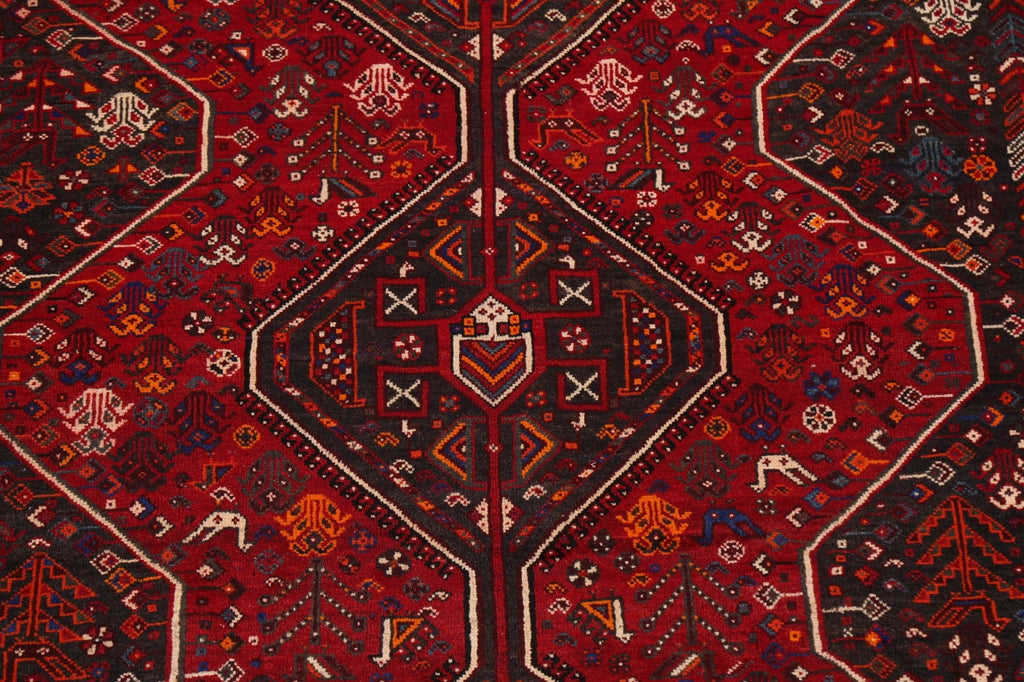 Tribal Vintage Shiraz Persian Area Rug 7x10