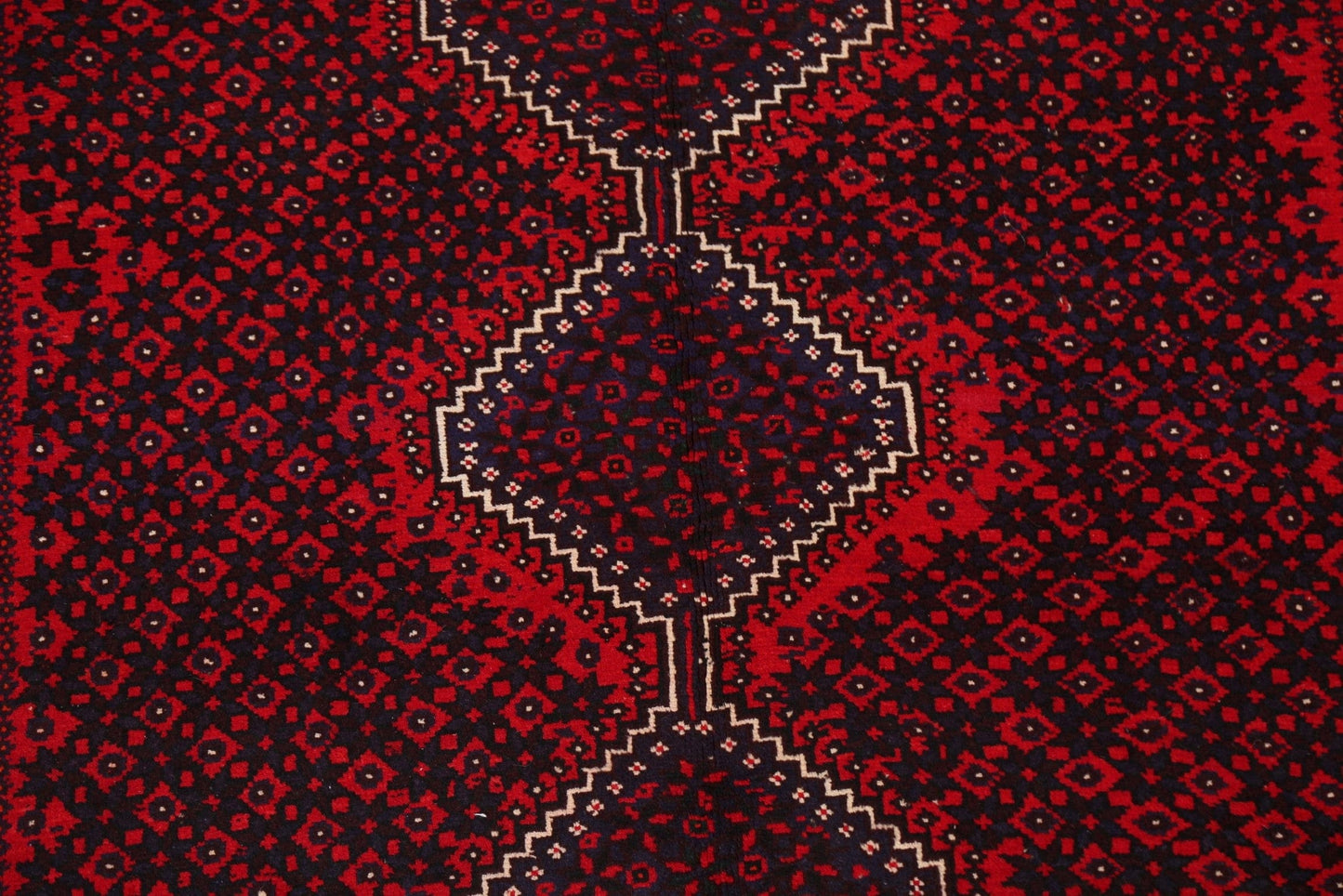 Black/ Red Handmade Wool Lori Persian Area Rug 7x9
